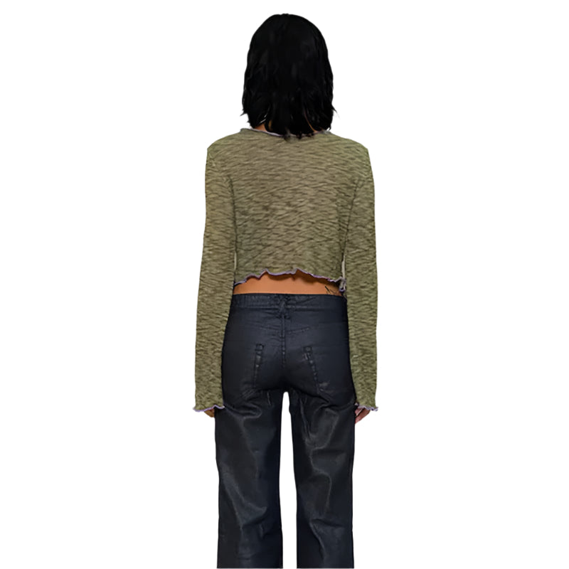 Lindsey - Kurzärmliges Oberteil mit Rüschen