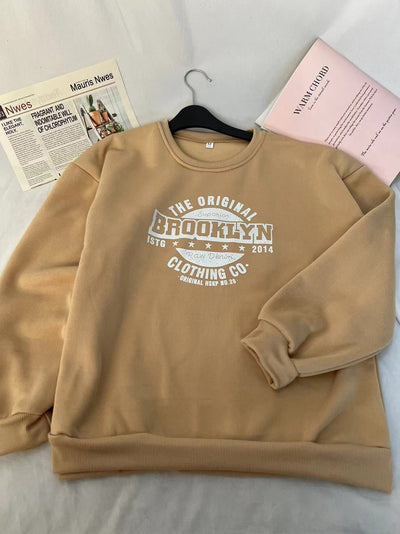 Femme Grafik Übergroße Sweatshirt Heidi-Mode