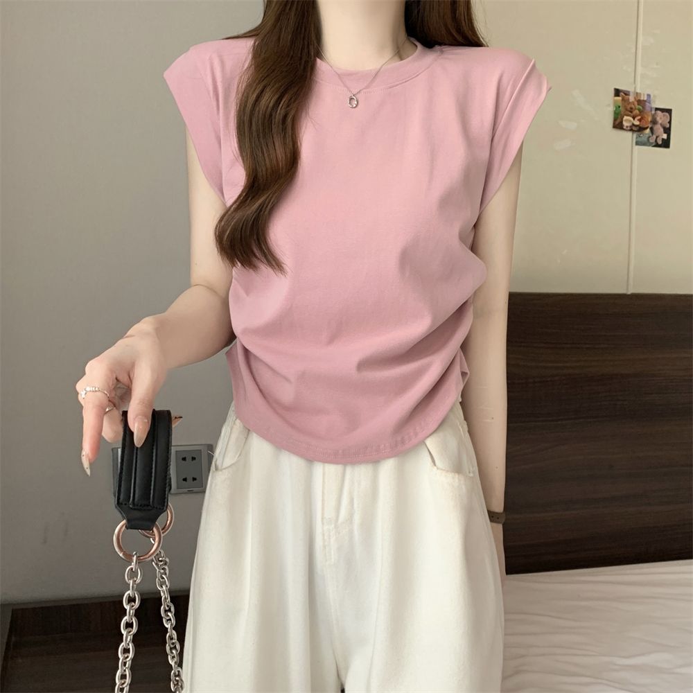 Femme Relaxed Fit Kap Sleeve T-Shirt Heidi-Mode