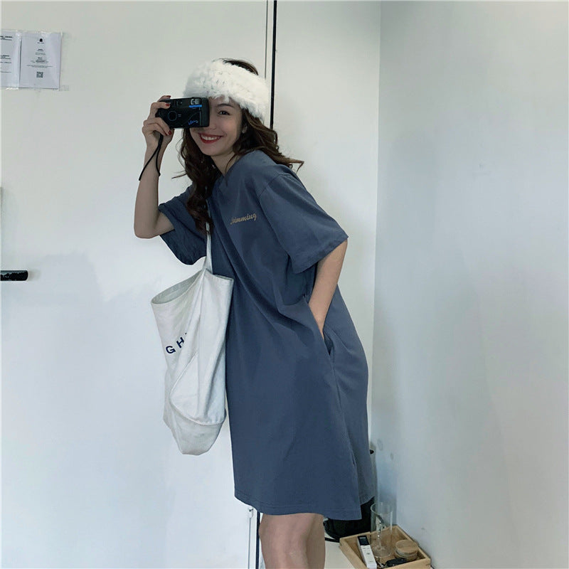 Femme Oversized Grafik T-Shirt Kleid Heidi-Mode