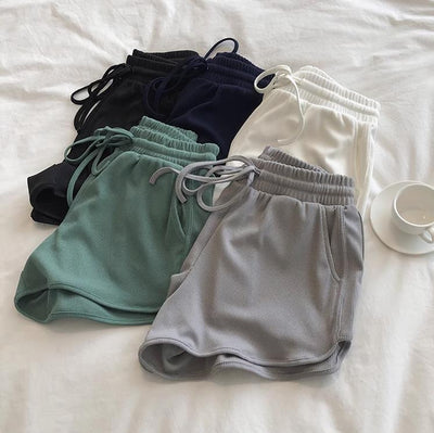 Femme Hochtaillierte Ripp-Lounge-Shorts Heidi-Mode