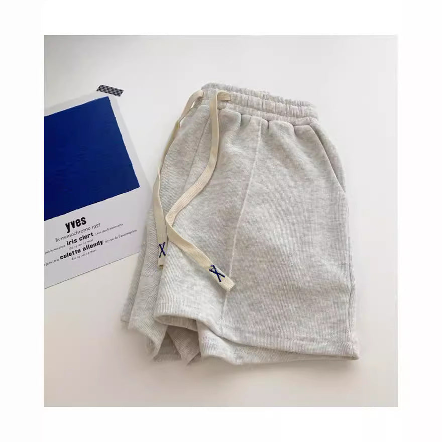 Femme Leichte Fleece Lounge Shorts mit verstellbarem Kordelzug Heidi-Mode