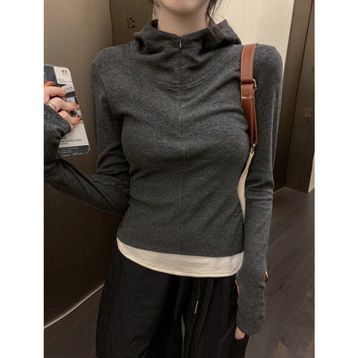 Damen Leichtgewicht Zip-Up Hoodie mit elegantem Design Heidi-Mode