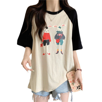 Femme Graphic Illustration T-Shirt Heidi-Mode