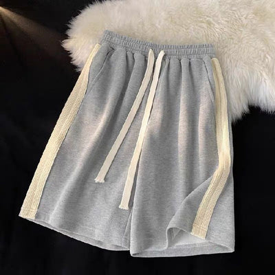 Femme Entspannt Passform Hochtaillierte Sportshorts mit Kordelzug Heidi-Mode