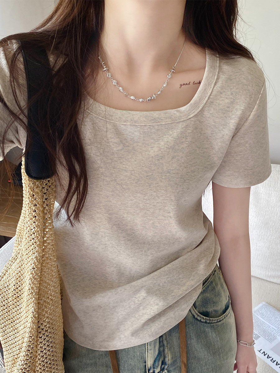 Femme Premium Soft-Fit Freizeit T-Shirt Heidi-Mode