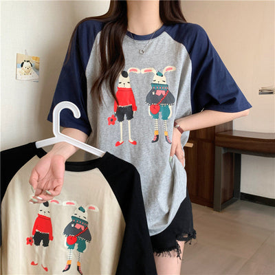 Femme Graphic Illustration T-Shirt Heidi-Mode