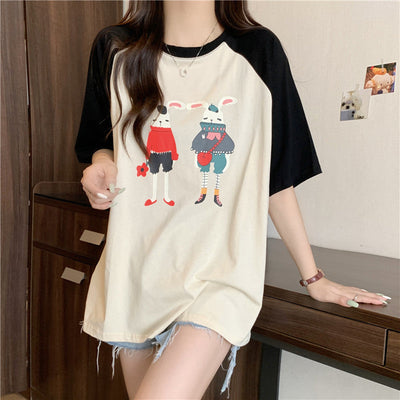 Femme Graphic Illustration T-Shirt Heidi-Mode