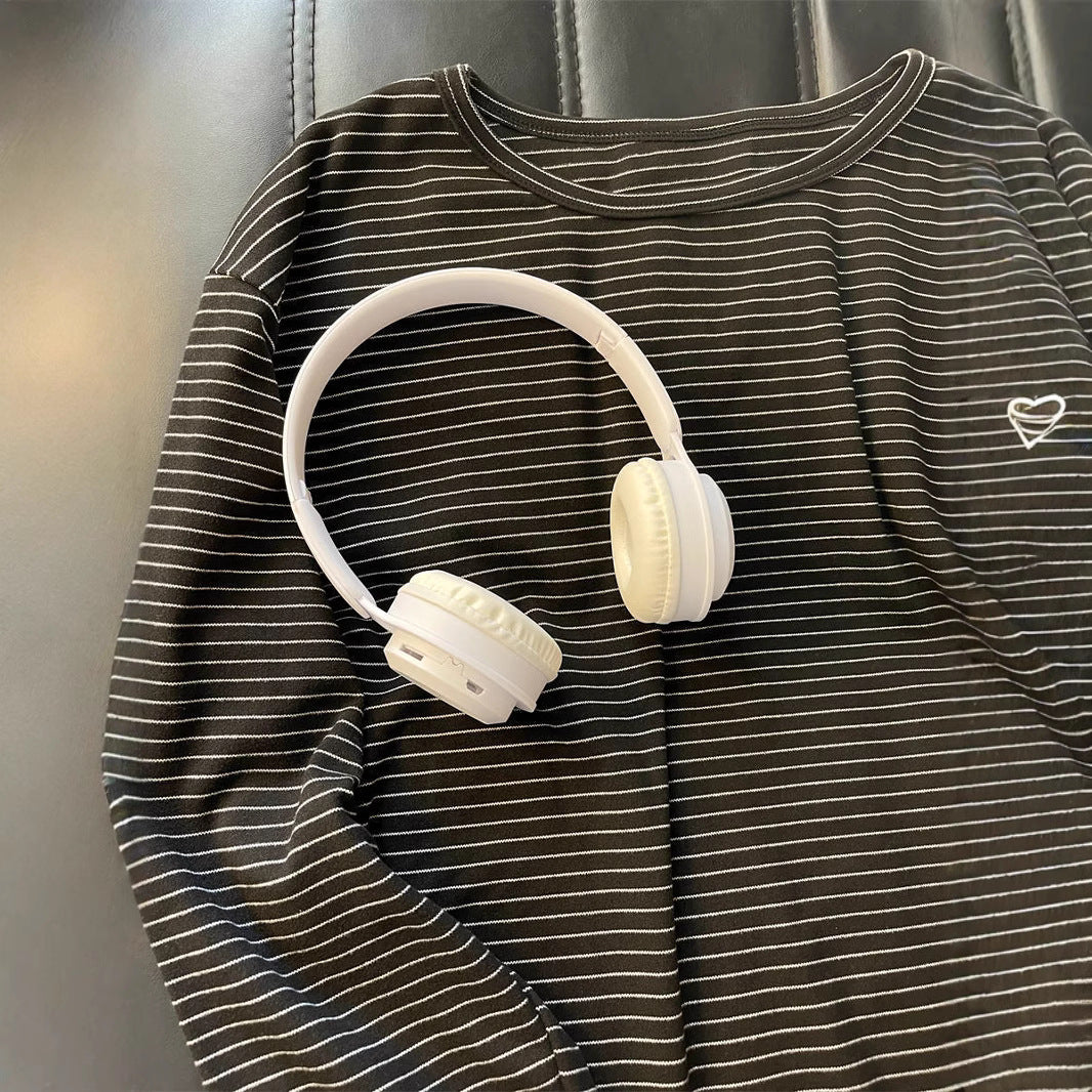 Femme Entspanntes Fit Gestreiftes Langarmtop Heidi-Mode