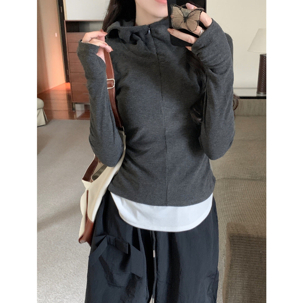 Damen Leichtgewicht Zip-Up Hoodie mit elegantem Design Heidi-Mode