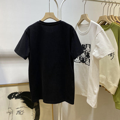 Femme Grafik Verzierte T-Shirt Heidi-Mode