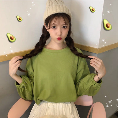 Femme Relaxed Fit Puffärmeloberteil Heidi-Mode