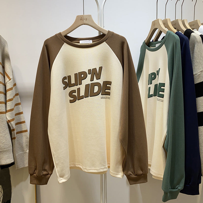 Femme Grafik Sweatshirt mit Fettdruck Heidi-Mode