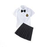 Damen Schuluniform Ensemble Drune in Weiß