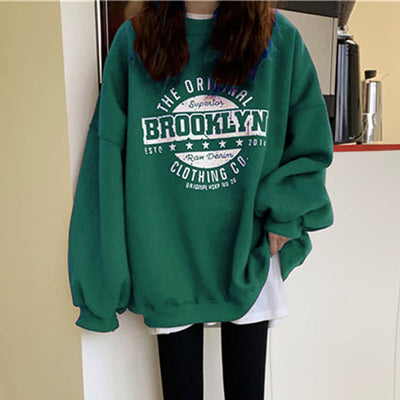 Femme Grafik Übergroße Sweatshirt Heidi-Mode