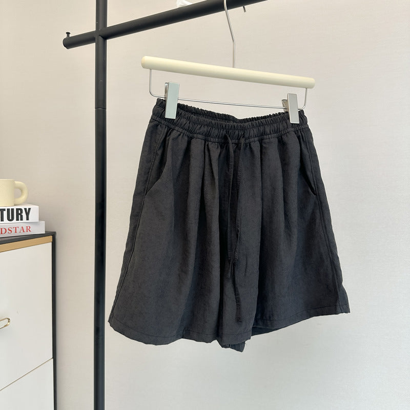 Femme Relaxed Fit Leinen Lounge Shorts Heidi-Mode