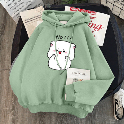 Femme Grafik Kapuzenpullover mit verspieltem Bärendesign Heidi-Mode