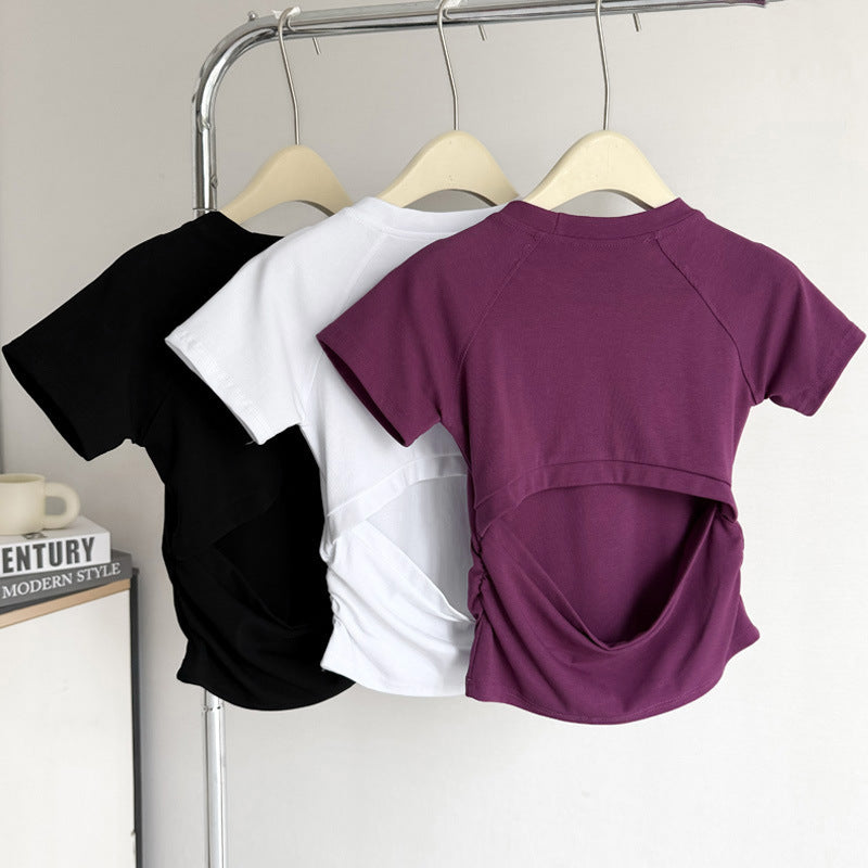 Femme Split-Back Freizeit T-Shirt Heidi-Mode