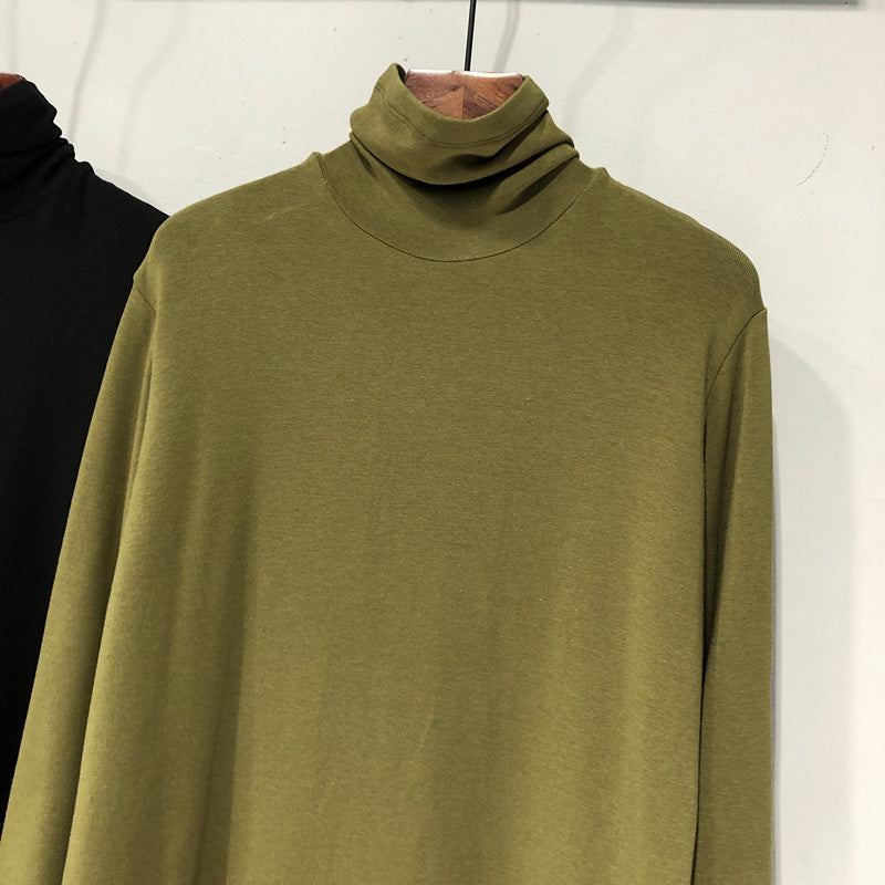 Damen Langarm Rollkragenoberteil aus Soft-Touch-Stoff Heidi-Mode