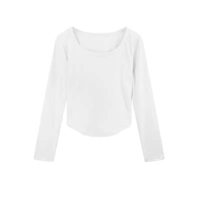 Femme Leichtgewicht Langarm Stretchoberteil Heidi-Mode