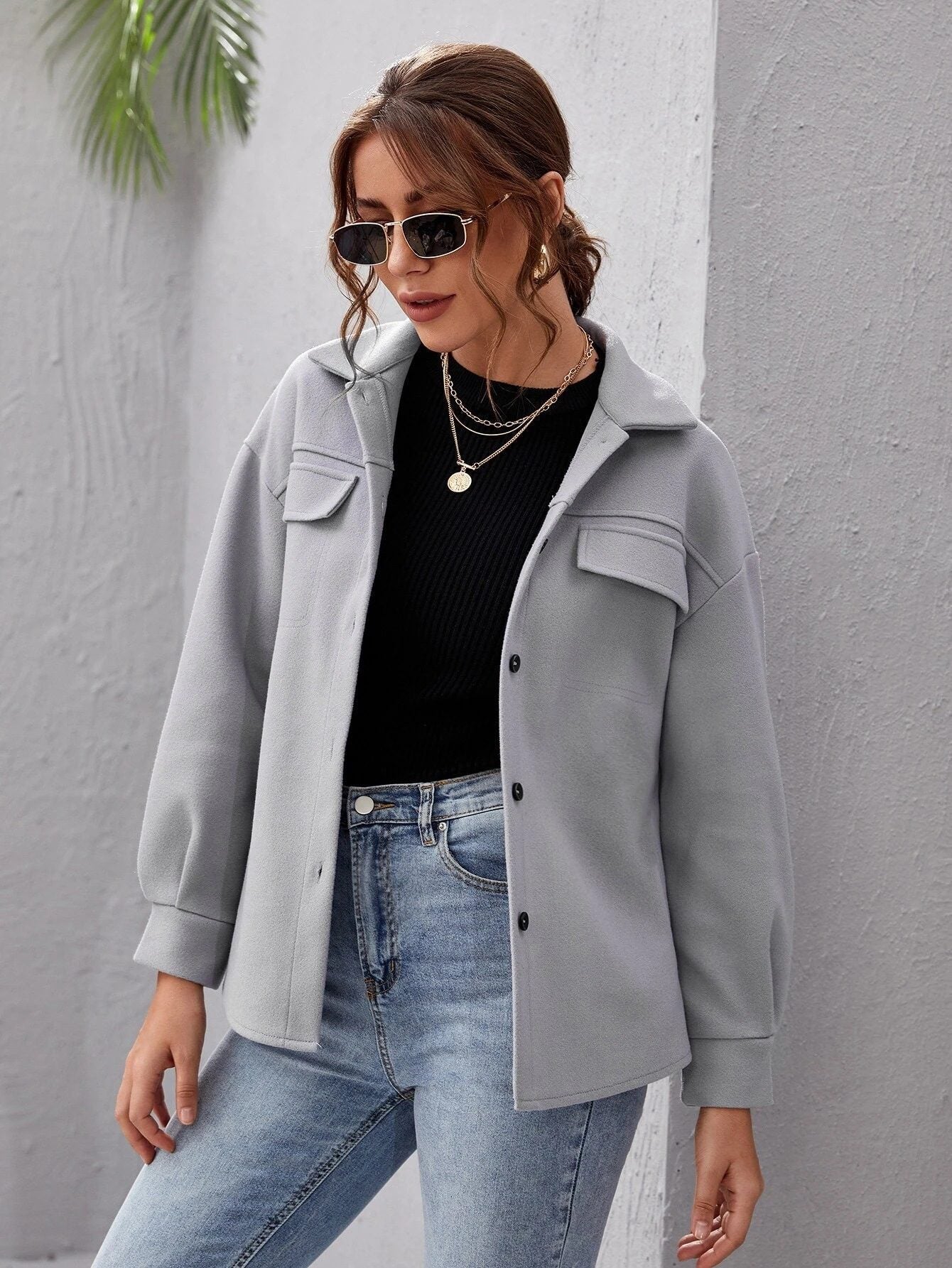 Stilvolle Hemdjacke | Lässige Eleganz | Vielseitiger Look