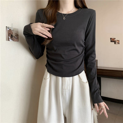 Femme Langarm Fitted Top für stilvolles Layering Heidi-Mode