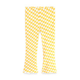 Mädchen Schlagleggings mit kariertem Design Drune in Gelb