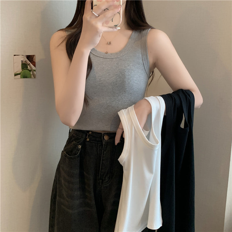 Femme Rippenshirt Leichtgewichtiges Tanktop Heidi-Mode