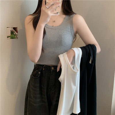 Femme Rippenshirt Leichtgewichtiges Tanktop Heidi-Mode