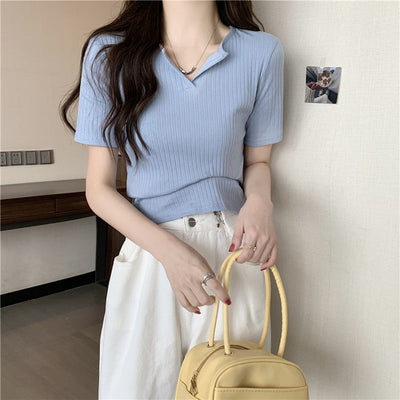 Femme Rippentröte Button-Up Casual Top Heidi-Mode