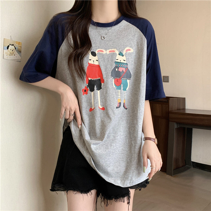 Femme Graphic Illustration T-Shirt Heidi-Mode