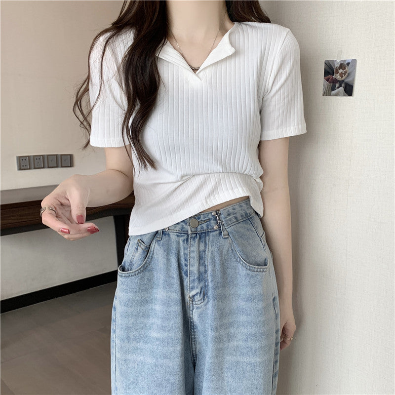 Femme Rippentröte Button-Up Casual Top Heidi-Mode