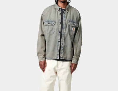 Herren lässige Jeansjacke mit praktischen Pattentaschen und klassischem Schnitt Aliams