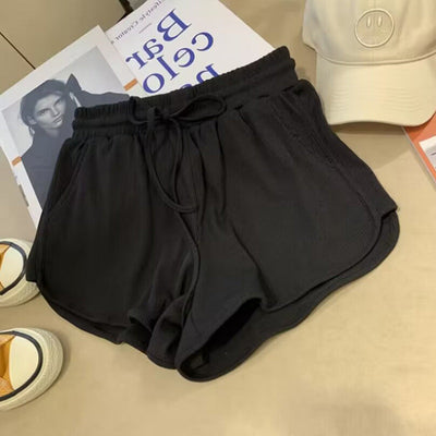 Femme Hochtaillierte Ripp-Lounge-Shorts Heidi-Mode