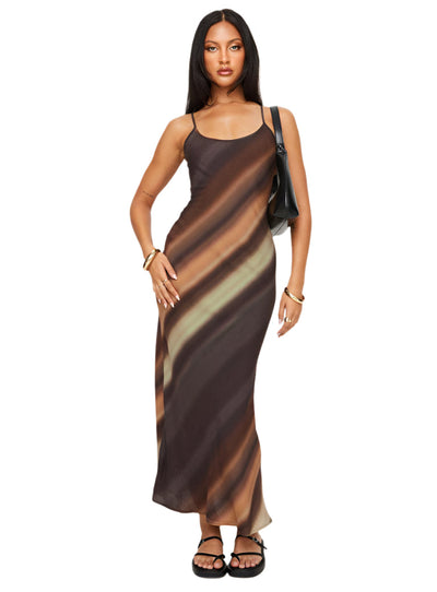 Natalia - Elegante Farbverlauf Maxikleid