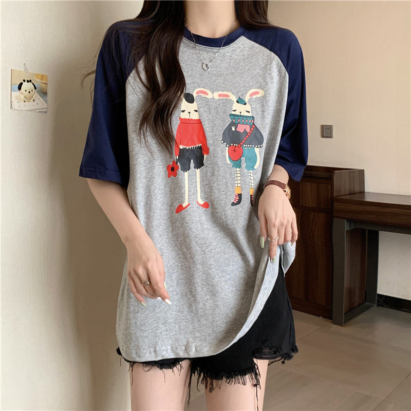 Femme Graphic Illustration T-Shirt Heidi-Mode