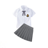 Damen Schuluniform Drune in Grau