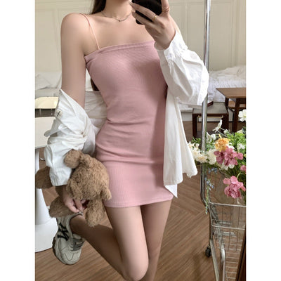 Femme Geripptes Bodycon Mini Kleid Heidi-Mode