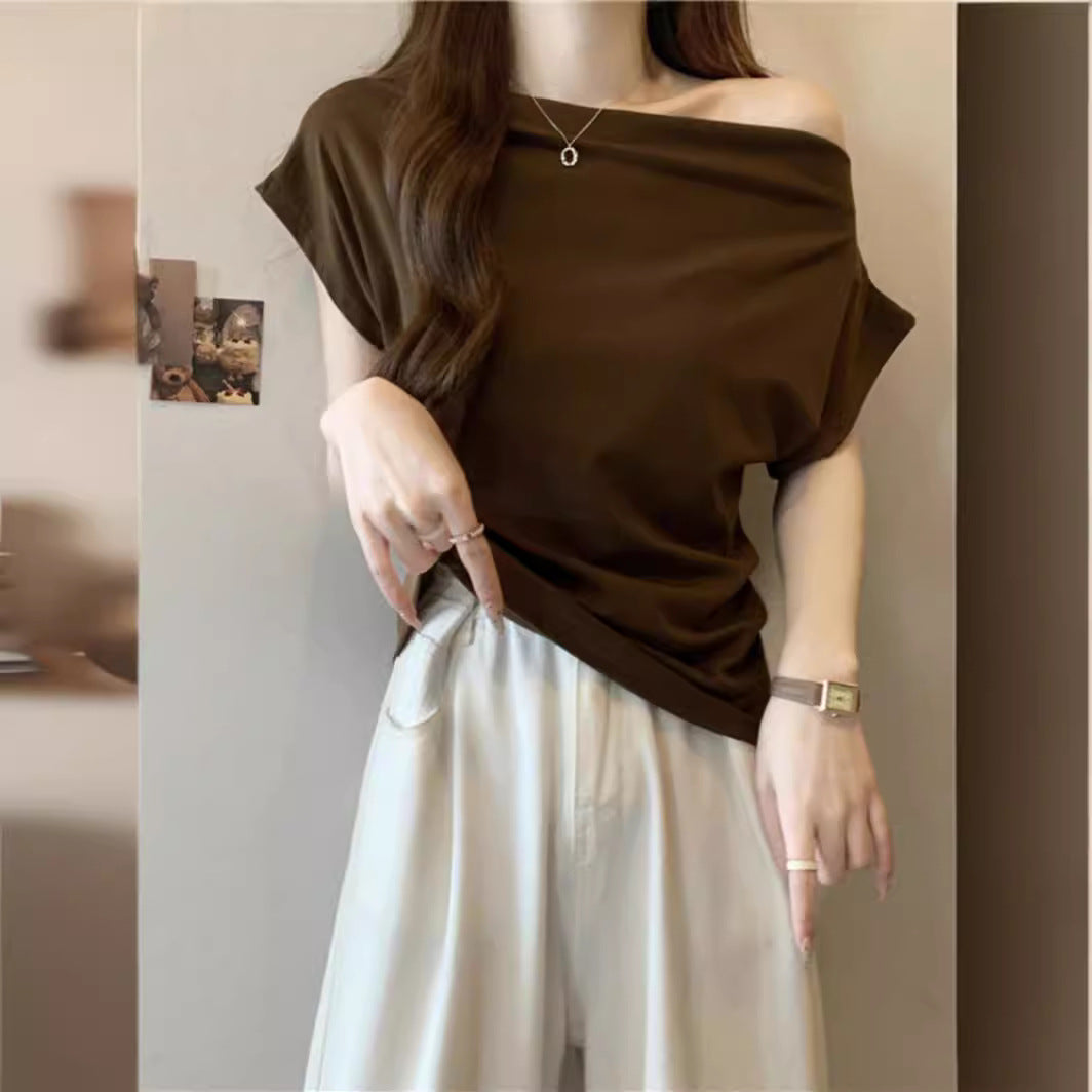 Femme Off-Shoulder Relaxed Fit Top Heidi-Mode