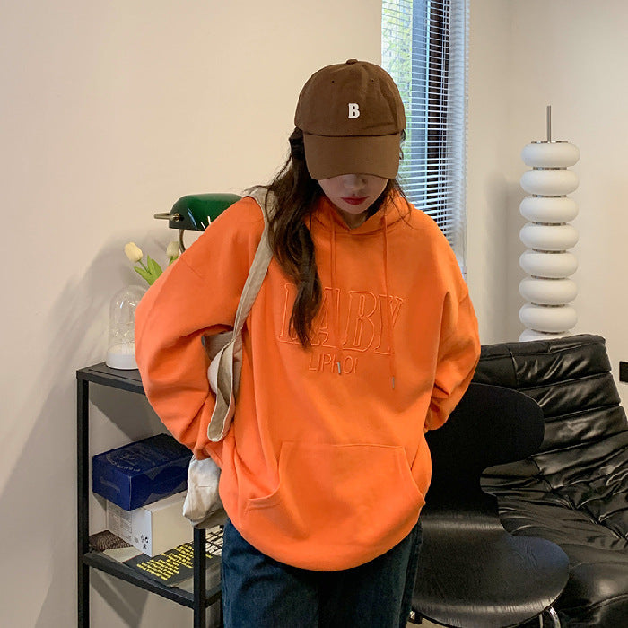 Damen Oversized Grafik Hoodie mit Fronttasche Heidi-Mode