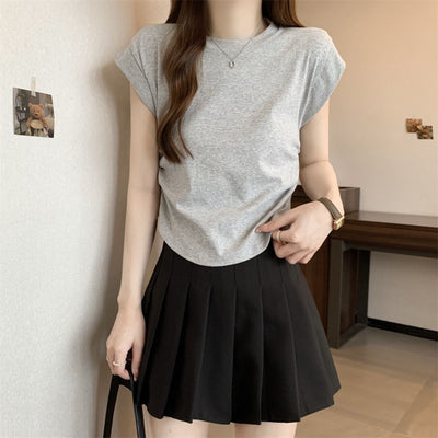 Femme Relaxed Fit Kap Sleeve T-Shirt Heidi-Mode