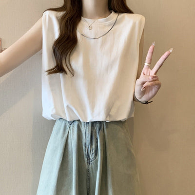 Femme Relaxed Fit Ärmelloses T-Shirt Heidi-Mode