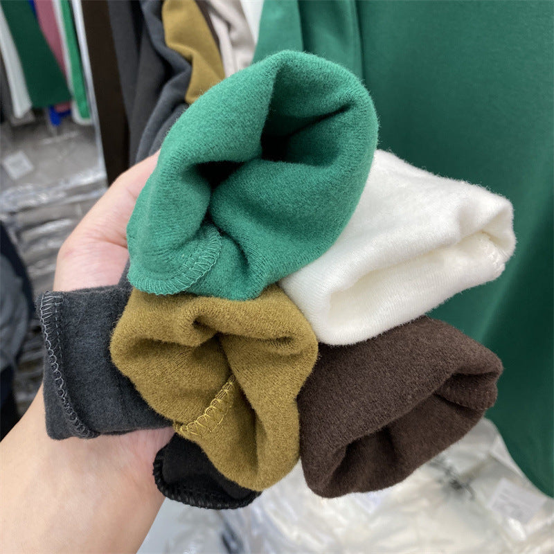 Femme Mock Neck Langarmoberteil mit luxuriösem weichen Textur Heidi-Mode