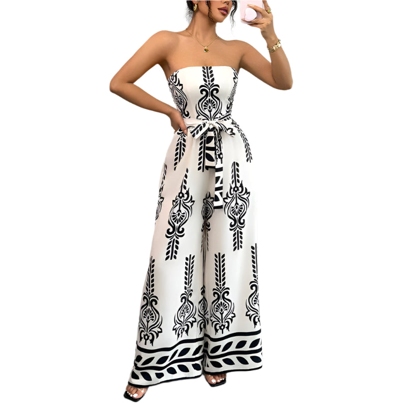 Kelly - Eleganter Jumpsuit mit grafischem Design