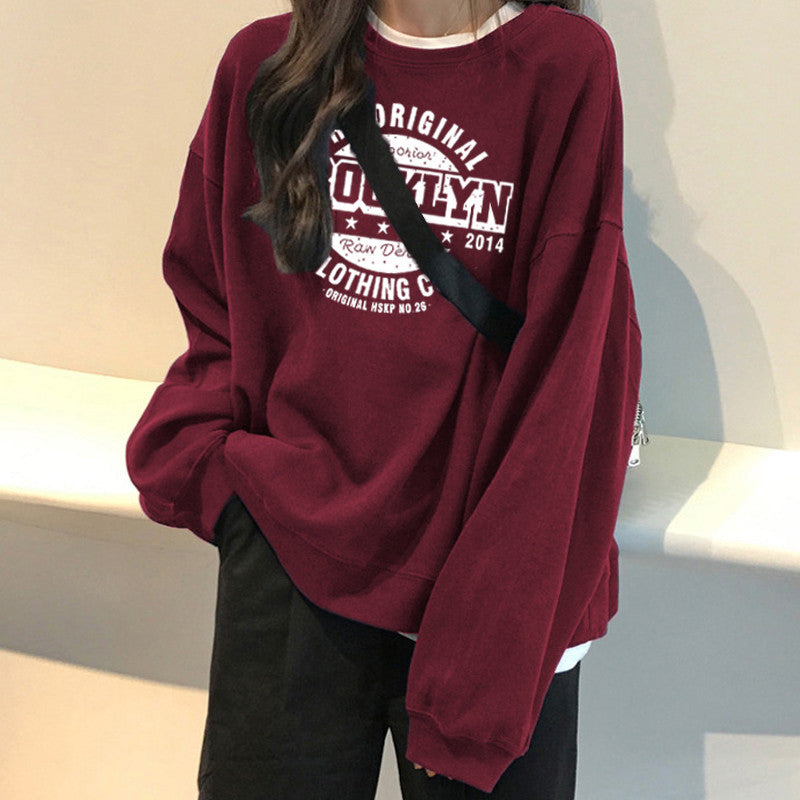 Femme Oversized Grafik Sweatshirt Heidi-Mode