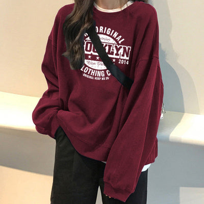 Femme Oversized Grafik Sweatshirt Heidi-Mode