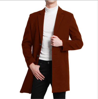 Herren eleganter Woolcoat mit modernem Schnitt Aliams