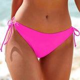 Damen Hochtailliertes Bikini-Höschen mit verstellbaren Seitenschnüren Drune in Magenta