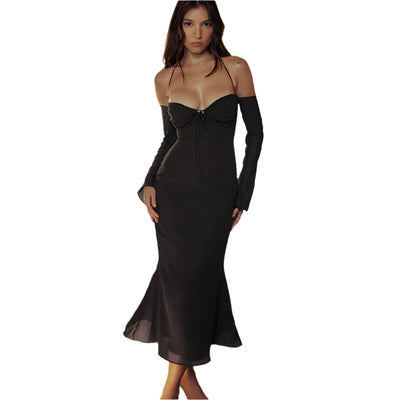 Nia - Midikleid mit transparenten Ärmeln