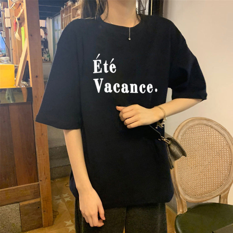 Femme Relaxed Fit Sommer Grafik T-Shirt Heidi-Mode